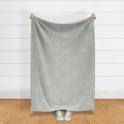   Medium/Large Scale Minimal Coastal Dotted Crabs in Neutral Soft Sage Green 