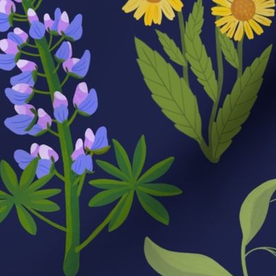 Alpine Wildflowers - Extra Large Scale