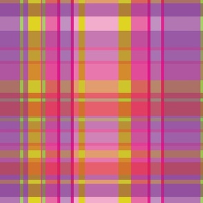 The Madras Plaid-Pink Mardi Gras Palette