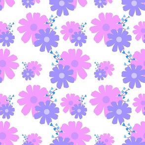 Mini Purple Daisy Pattern