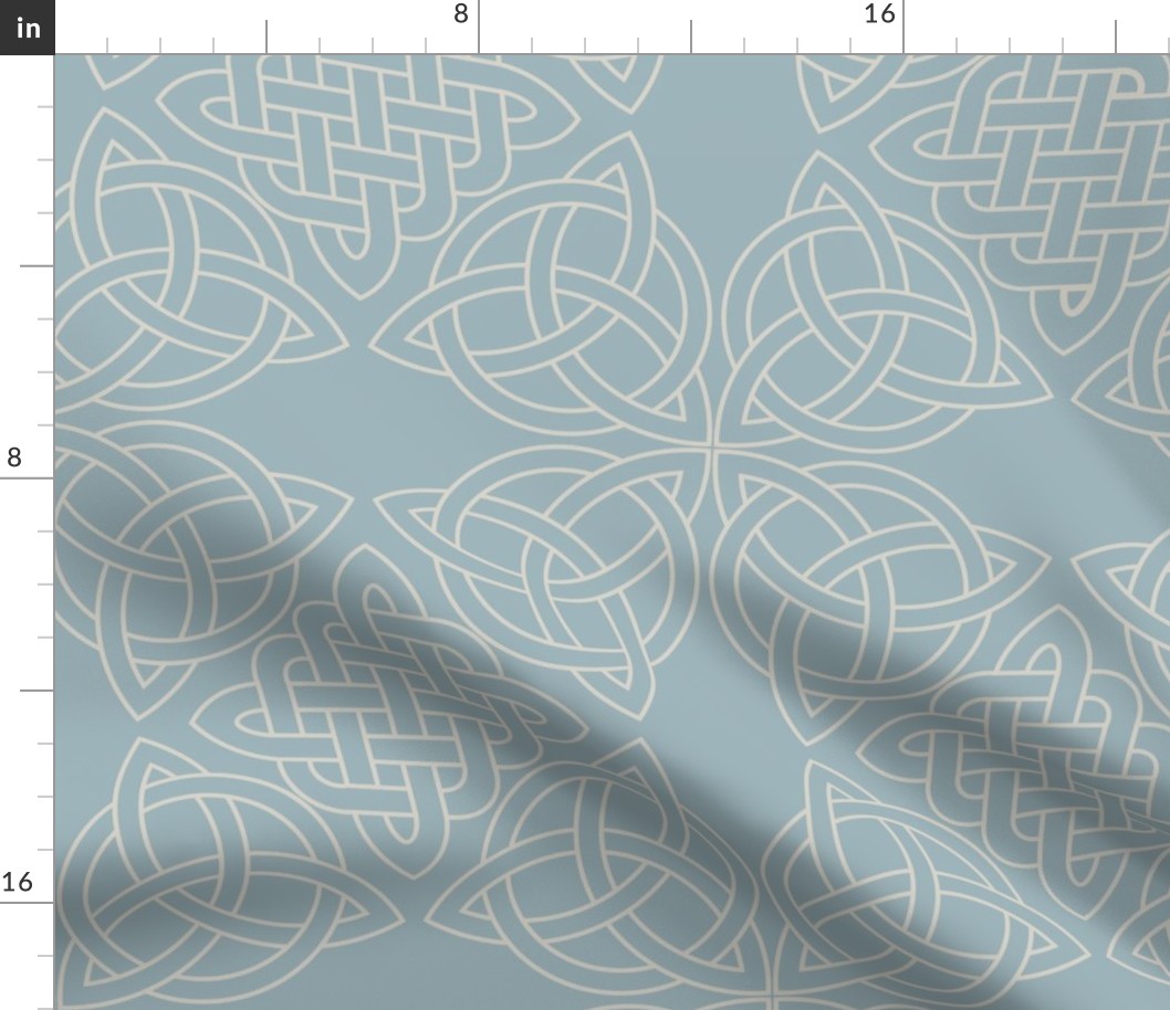 Minimalist Celtic Knot Blue