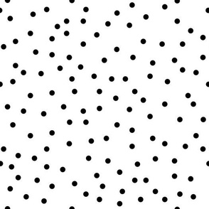 polka dots on white