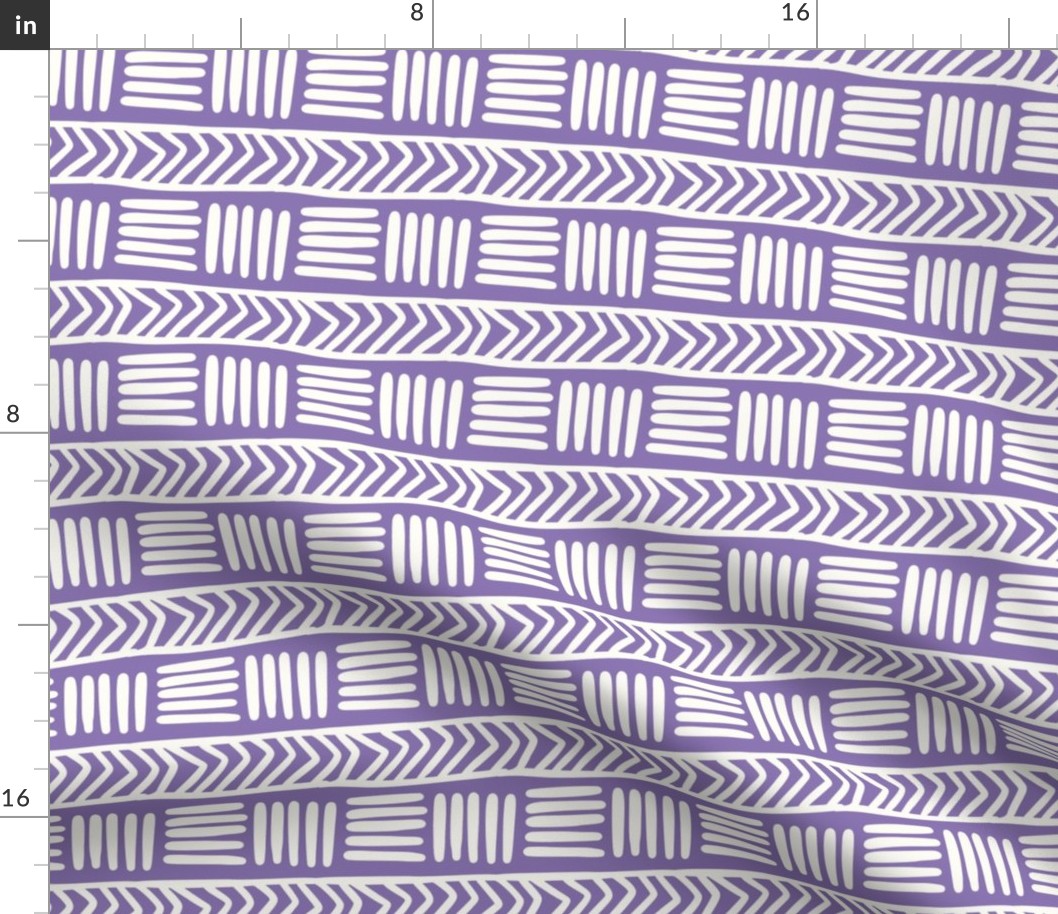 Bigger Mod Tribal Stripe Violet