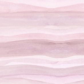 watercolor stripes in waves minimalism horizontal - pink