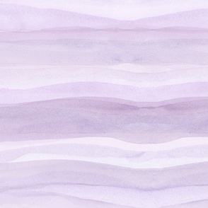 watercolor stripes in waves minimalism horizontal - purple