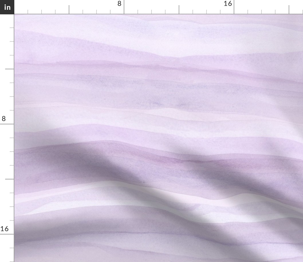 watercolor stripes in waves minimalism horizontal - purple