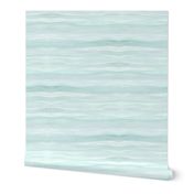 watercolor stripes in waves minimalism horizontal - aqua 