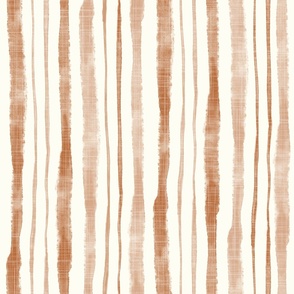 Bigger Neutral Textured Vertical Stripes in Sunset Brown and Earthy Sand Warm Minimalism