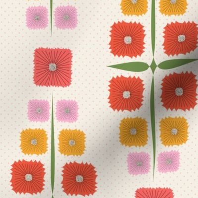 Square Blooms with a touch of fun and nostalgia.