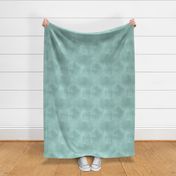 12” repeat Abstract painterly fresco blender In pale verdigris cyan