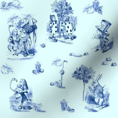 AliceToile-BLUE background