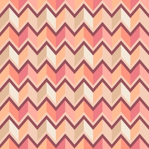 Chevron Peach