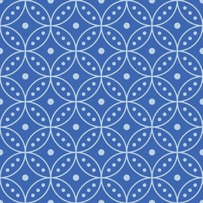 Cobalt Blue Japanese Circles 2