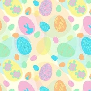 easter eggs mixed s 4x4inch