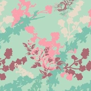 blossom burgundy aqua mint