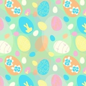 easter eggs mixed s 4x4 inch