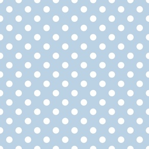 Polka Dots - Air Blue and White 2