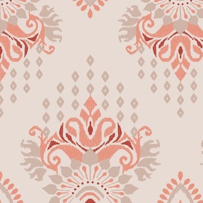 (2x) Diamond Ikat Damask | Sashay Sand - ‘2024 SW Reds & Purples Anthology’ Palette Coordinate