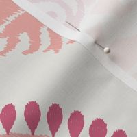 (2x) Diamond Ikat Damask | Youthful Coral - ‘2024 SW Reds & Purples Anthology’ Palette Coordinate