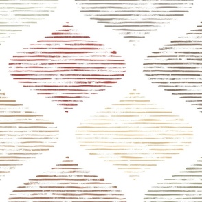 boho ogee - earthy color palette - hand-drawn warm minimalist ogee wallpaper