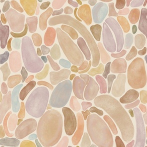 Minimalist Stones in warm and cool tones