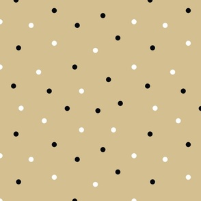 XXS ✹ Team Spirit Ditsy Polka Dots in Gold: Sprinkle Your School Colors!