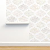 boho ogee - modern neutral color palette - hand-drawn warm minimalist ogee wallpaper