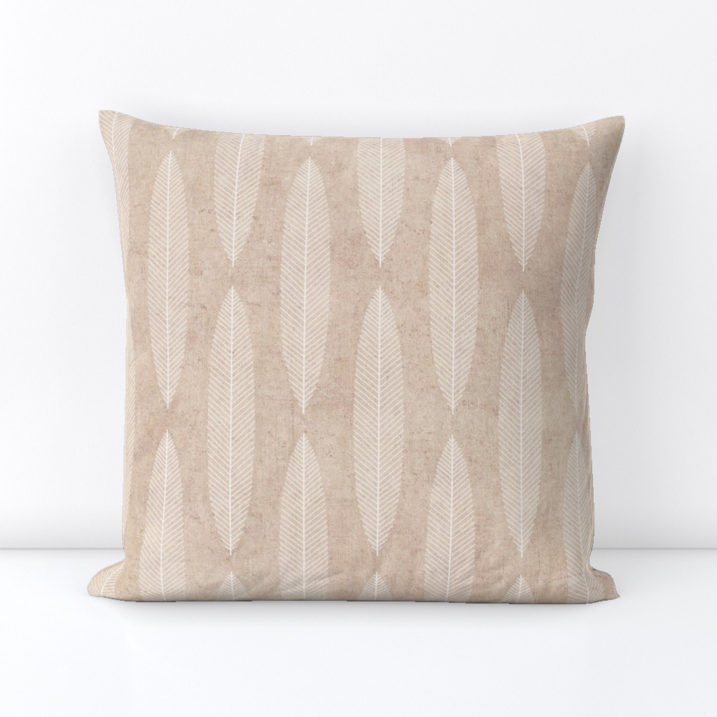 Minimal Leaf - Warm Beige