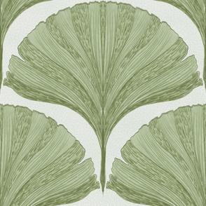  Green Ginkgo Leaves-Jumbo Large Scale