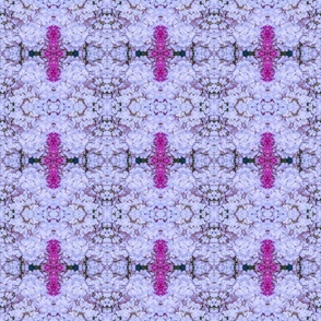Minimalist Lavender Hydrangeas with a Dash of Magenta