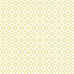 lattice blender quilt coordinate on point lemon pastel yellow 1/2 half inch square block radiant lines quilt backing kitchen wallpaper white background