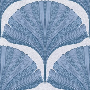 Blue Ginkgo Leaves-Jumbo Large Scale