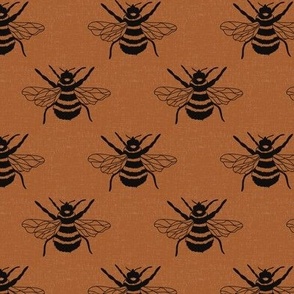 Bumble bee or rust linen