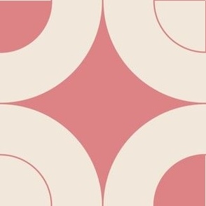 Encircled 5 6 Inch ~ circle ~ geometric ~ apparel ~ bedroom wallpaper ~ bathroom wallpaper ~ kitchen wallpaper ~ ladies clothing ~ female apparel ~ Pantone Peach Fuzz