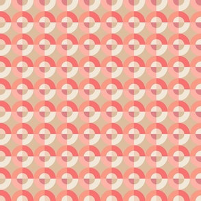 Encircled 7 2 Inch ~ circle ~ geometric ~ apparel ~ bedroom wallpaper ~ bathroom wallpaper ~ kitchen wallpaper ~ ladies clothing ~ female apparel ~ Pantone Peach Fuzz