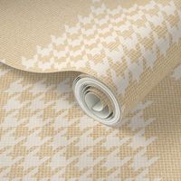 houndstooth linen checkers ⌘ cream on gold warm minimalism