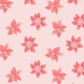 Sweet Pink Blooms - 1 inch