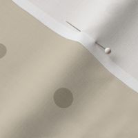 Sweet Simple Tan Monochrome Dot - 1/2 inch