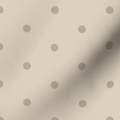 Sweet Simple Tan Monochrome Dot - 1/2 inch