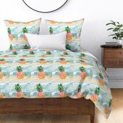 10.81-inch Quilt Square - Colorful Tropical Pineapple