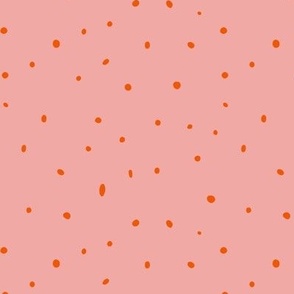 Groovy Floral - Pink with Red Speckles