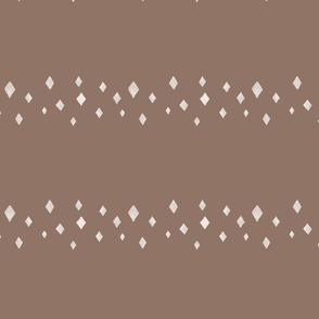 Diamond Stripes Minimal Brown