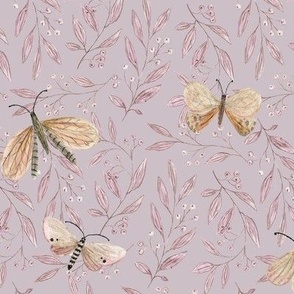Butterflies - mauve dark (medium)