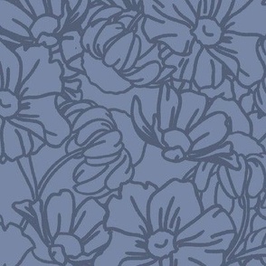 Minimalist Cornflower Serenity (blue-grey)