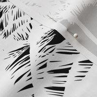 Palm Trees / White on Black Background / Extra Large Scale 