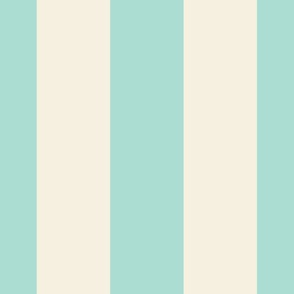 Beige-white-bold-regular-vertical-lines-on-vintage-kitschy-soft-pastel-1950s-soft-baby-blue---XL-jumbo