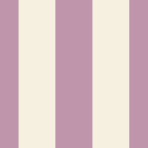 Beige-white-bold-regular-vertical-lines-on-vintage-kitschy-soft-pastel-1950s-soft-pastel-darker-lilac-purple---XL-jumbo