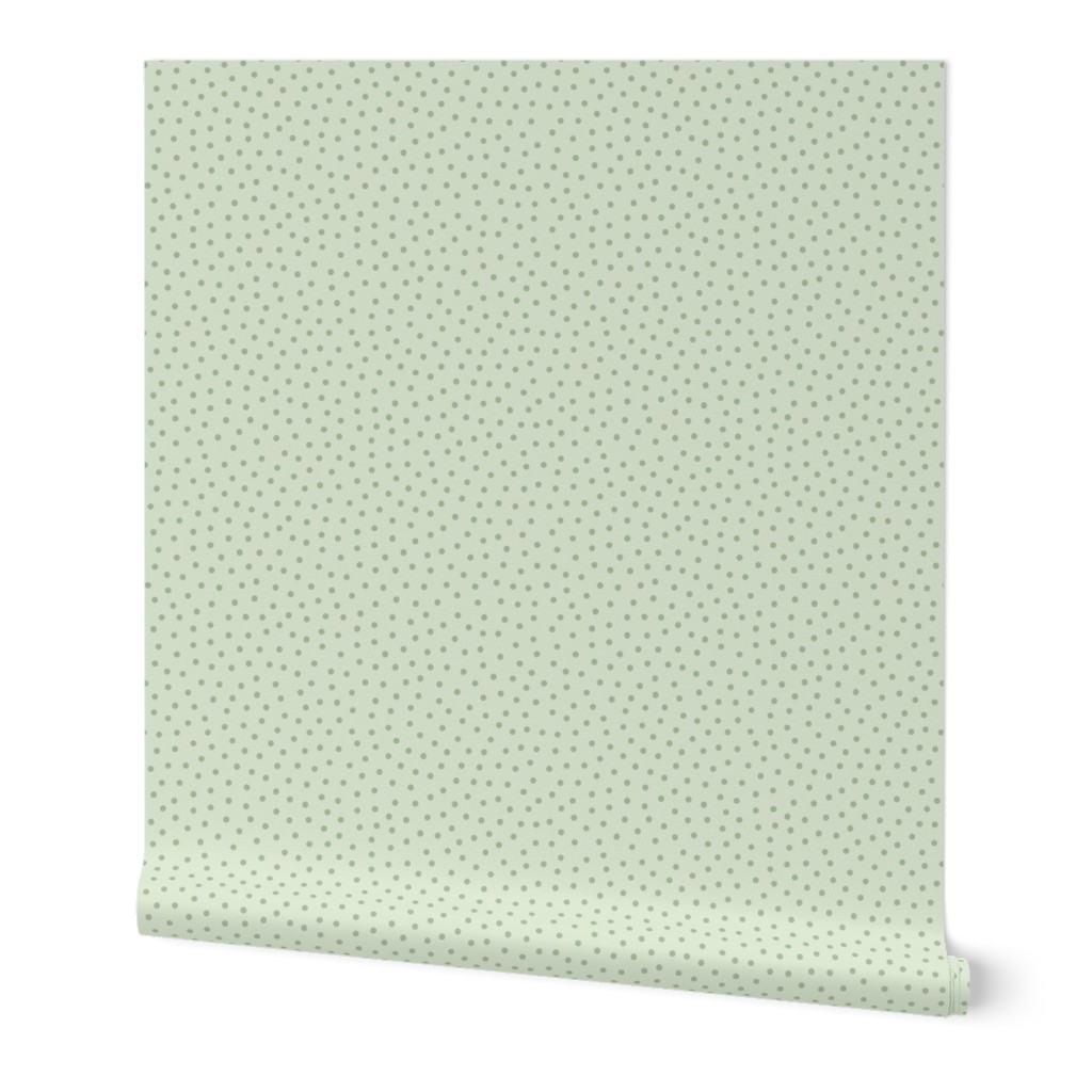 (M) Summer polka dots light green