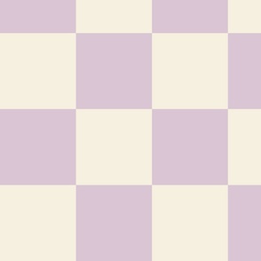 Simple-dichromatic-retro-checkerboards-vintage-beige-retro-1950s-kitschy-soft-pastel-light-lilac-purple-XL-jumbo
