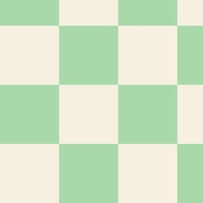 Simple-dichromatic-retro-checkerboards-vintage-beige-retro-1950s-kitschy-soft-pastel-mint-green-XL-jumbo
